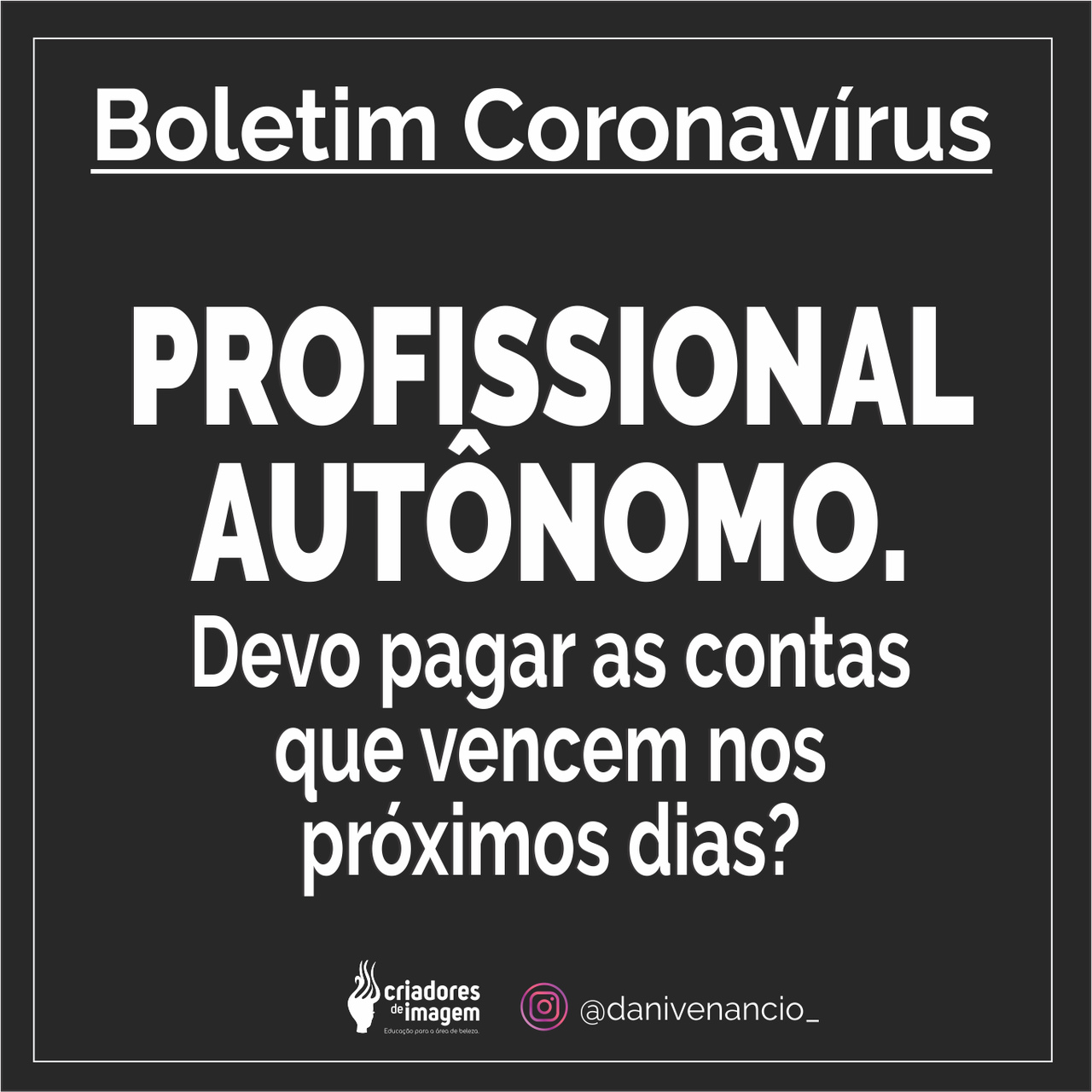 profissional autonomo contas a pagar coronavirus